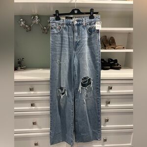 High wasted wide ribcage jeans